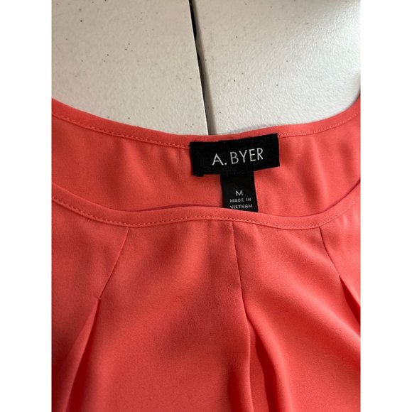 A. Byer, Salmon Colored, Ladies, Poncho Style Top, Size Medium - Picture 4 of 8